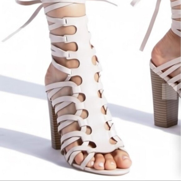 Freesia Lace Up Heeled Sandals Size 7.5 NWB - Picture 3 of 6